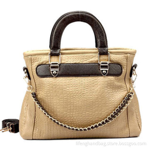 Ladies' leather handbag, made of leather, OEM and ODM orders are welcome